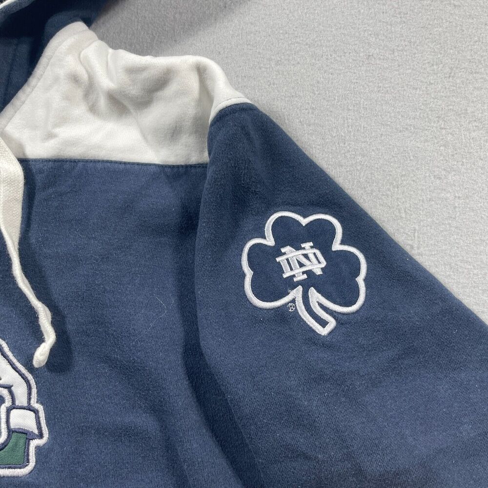 NOTRE DAME FIGHTING Hoodie Sweatshirt Medium‎ CHAMPION Men NCAA Leprechaun - Picture 4 of 10